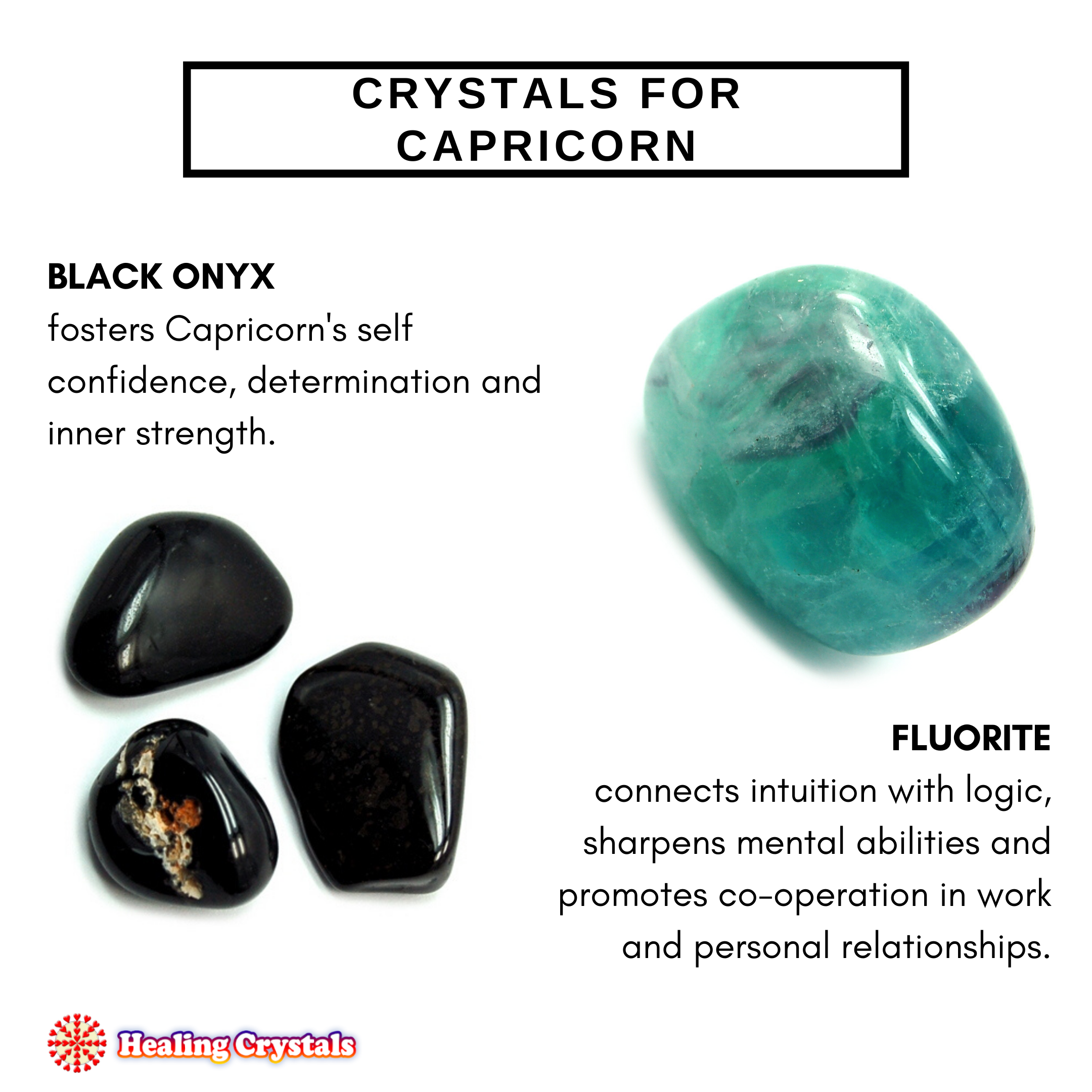 Crystals for Capricorn Power Mix